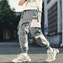Load image into Gallery viewer, Streetwear Men's Multi Pockets Cargo Harem Pants Hip Hop Casual Male Track Pants Joggers Trousers Fashion Harajuku Men Pants

