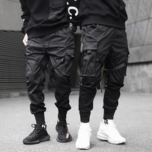 Load image into Gallery viewer, Cintas de carga pantalones casuales de los hombres Streetwear Harajuku pantalones Hip Hop de moda Casual de la juventud Pantalones slim de los hombres con estilo Jogger Pantalones
